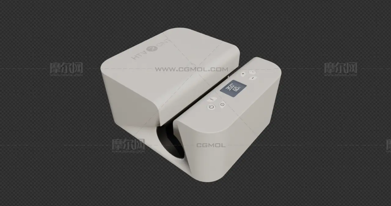 马克杯压膜机blender模型