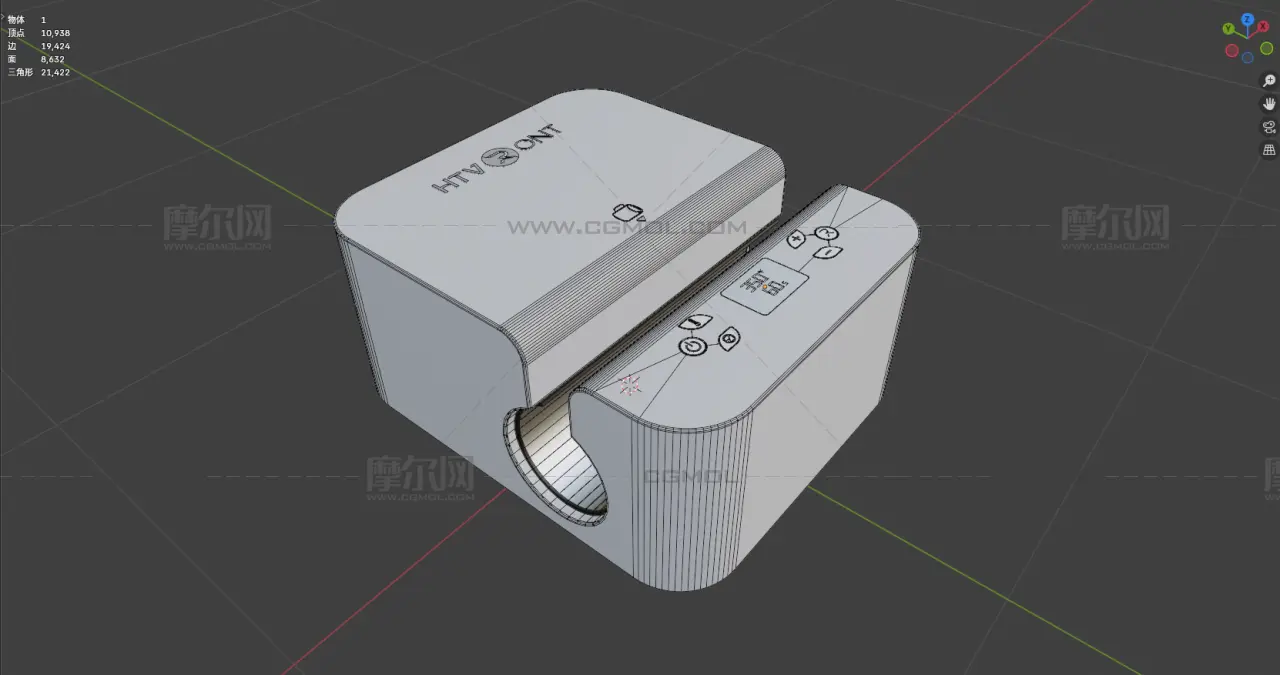 马克杯压膜机blender模型