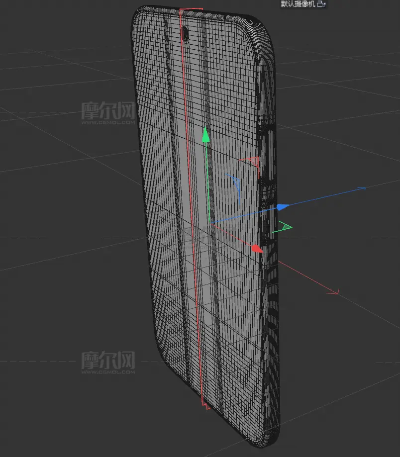 华为HUAWEI Pura X View手机C4D,keyshot模型