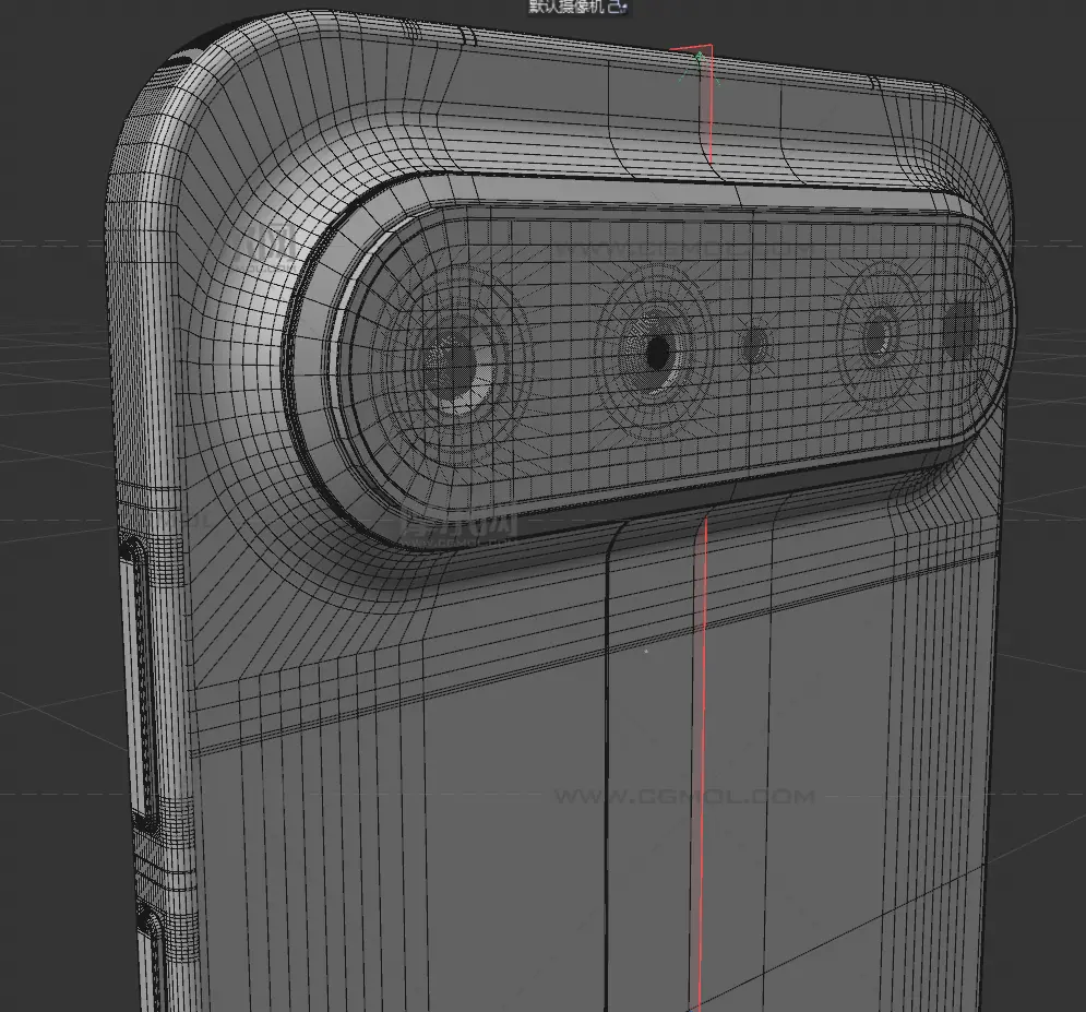 华为HUAWEI Pura X View手机C4D,keyshot模型