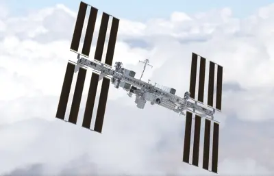 国际空间站 iss_gta 太空空间站航天设施塌陷模型