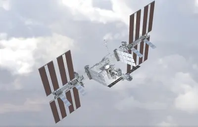 国际空间站 iss_gta 太空空间站航天设施塌陷模型