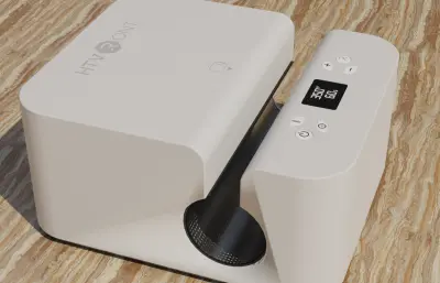 马克杯压膜机blender模型