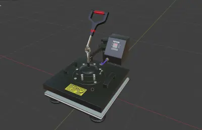 热压机blender模型