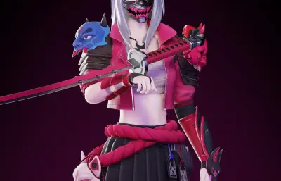 女武士,武士刀,女杀手