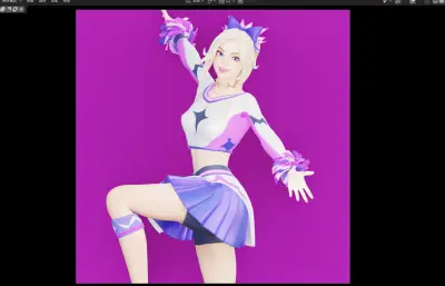 啦啦队时尚女孩 可爱女孩 短裙女孩
