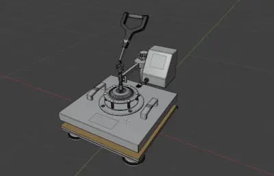 热压机blender模型