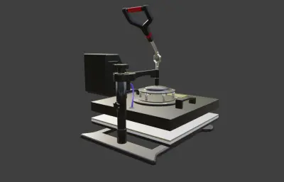 热压机blender模型