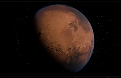 4k火星blender模型