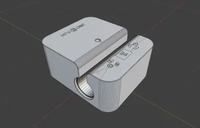 马克杯压膜机blender模型