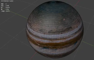 木星blender模型