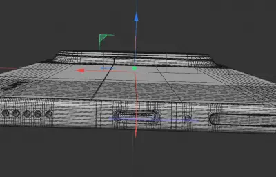 华为HUAWEI Pura X View手机C4D,keyshot模型