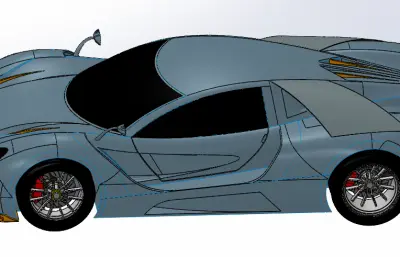 GT supercar跑车车壳