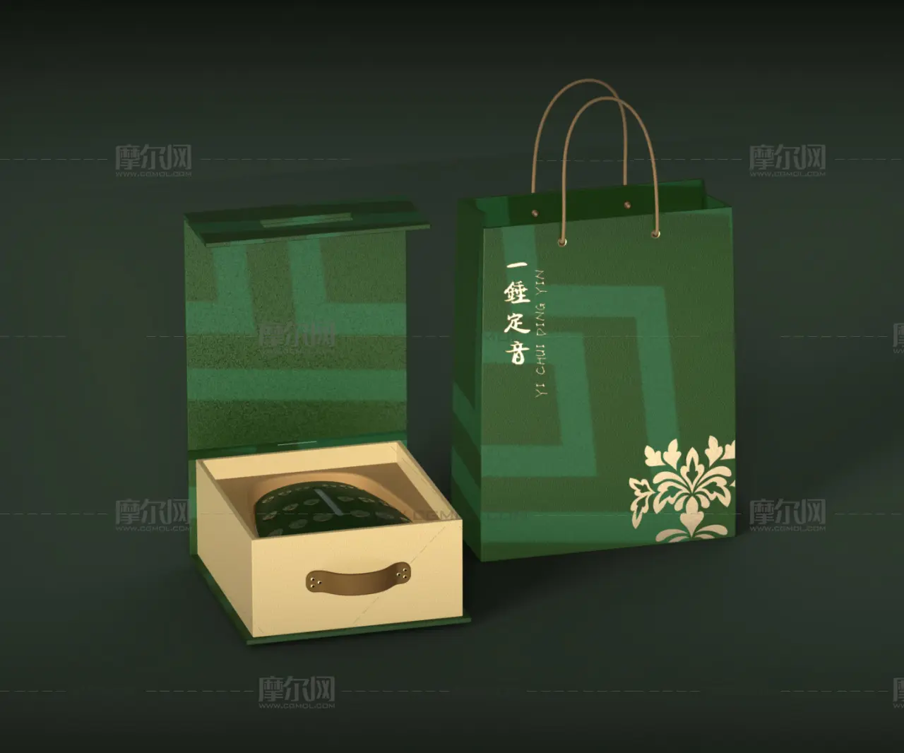 编钟造型的蓝牙音响礼盒装,民俗文创