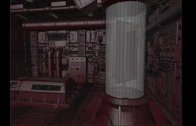 科幻核反应堆blender模型