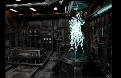 科幻核反应堆blender模型