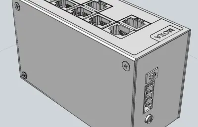 MOXA 导轨式网络交换机EDS-208A