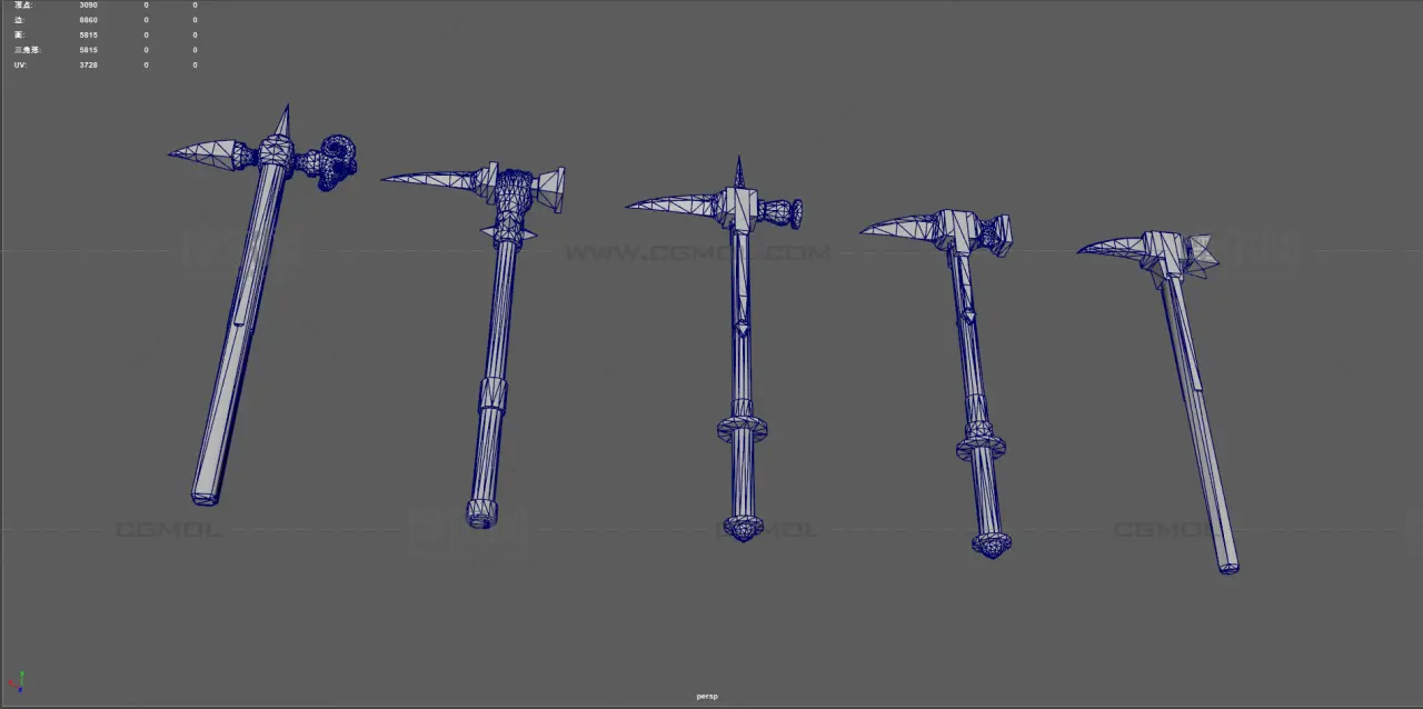 战锤 中世纪武器 钉锤兵器