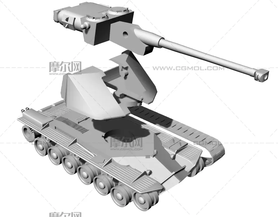 法国重型坦克AMX50,可3D打印