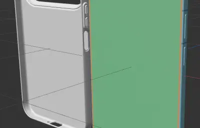华为HUAWEI Pura X View手机+手机保护壳C4D模型