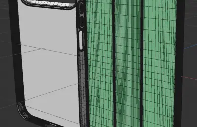 华为HUAWEI Pura X View手机+手机保护壳C4D模型