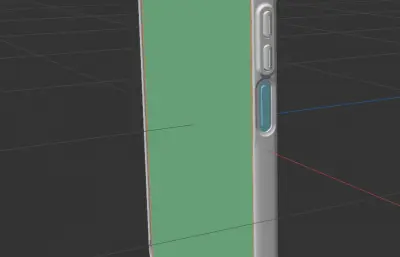 华为HUAWEI Pura X View手机+手机保护壳C4D模型