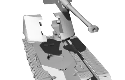 法国重型坦克AMX50,可3D打印