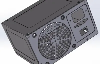 电脑电源的钣金外壳模型