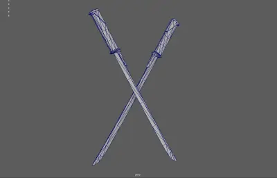 双刀短刀 游戏武器 武士刀