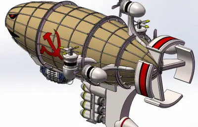 基洛夫飞艇solidworks模型