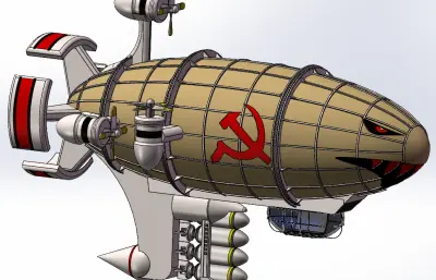 基洛夫飞艇solidworks模型