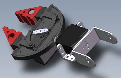 伺服夹爪solidworks模型