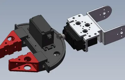 伺服夹爪solidworks模型