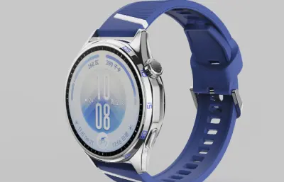 华为HUAWEI WATCH GT 7（46mm）手表C4D,KEYSHOT模型
