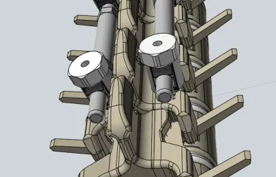 脊柱固定stp模型