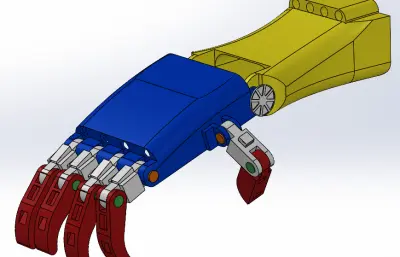 假手三维solidworks模型