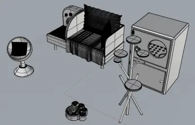 宠物家具,宠物用品,宠物玩具建模