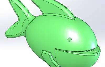 玩具鱼solidworks模型