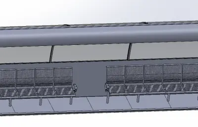 圆弧造型公共汽车站台