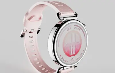 C4D华为HUAWEI WATCH GT 7（41mm）手表模型,有ksp,fbx文件