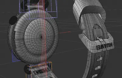C4D华为HUAWEI WATCH GT 7（41mm）手表模型,有ksp,fbx文件
