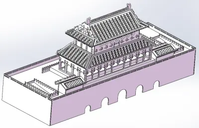 天安门solidworks模型