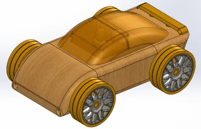 玩具汽车solidworks模型