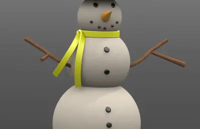 三层雪人solidworks模型