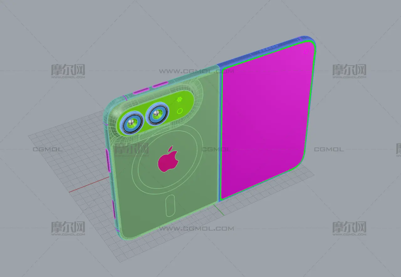iPhone 18 Fold / iPhone折叠手机rhino模型