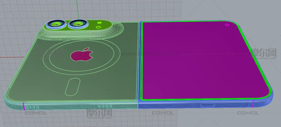 iPhone 18 Fold / iPhone折叠手机rhino模型