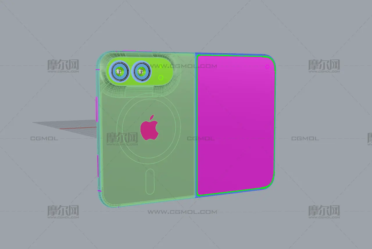 iPhone 18 Fold / iPhone折叠手机rhino模型