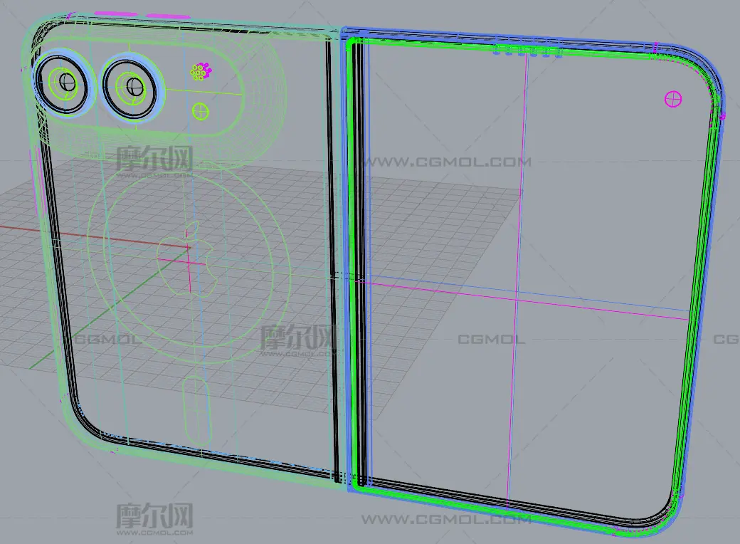 iPhone 18 Fold / iPhone折叠手机rhino模型