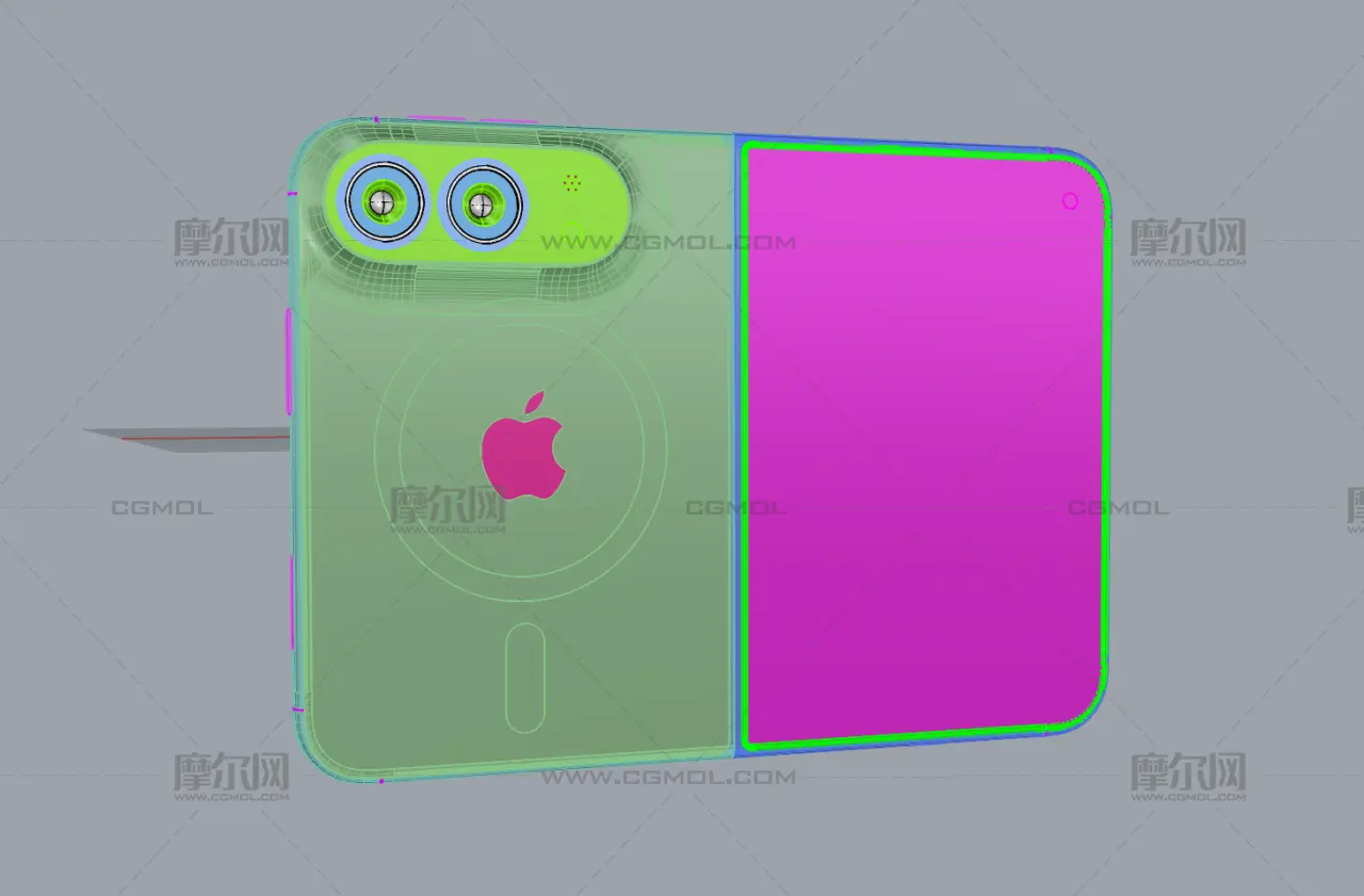 iPhone 18 Fold / iPhone折叠手机rhino模型