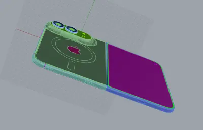 iPhone 18 Fold / iPhone折叠手机rhino模型